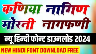 New Hindi Font Download  हिन्दी फोन्ट डाउनलोड करें 2024  Hindi Font Download Pixelleb [upl. by Alleinnad]