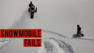 Snowmobile Fails Compilation 2017  Water Skipping Boondock Hillclimb Funny Crashes Fails 2 [upl. by Ahseryt]