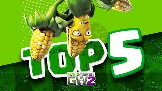 TOP 5 MELHORES HABILIDADES DAS PLANTAS  Plants vs Zombies Garden Warfare 2  TOP 5 GW2 [upl. by Ogilvie]