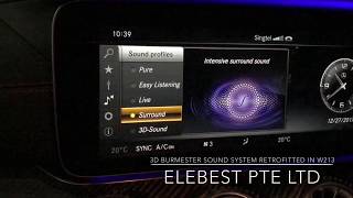 Burmester 3D High End Sound System Retrofitted in Mercedes W213 E Class [upl. by Hilbert]