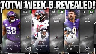 ALL TOTW WEEK 6 PLAYERS REVEALED LTD TUCKER HOPKINS AND MORE [upl. by Leonanie908]