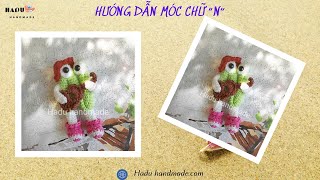 155 Hướng Dẫn Móc chữ quotNquot Crochet Alphabet Letters Hadu handmade Hadu09 Hadu crochet Móc khóa [upl. by Savage]