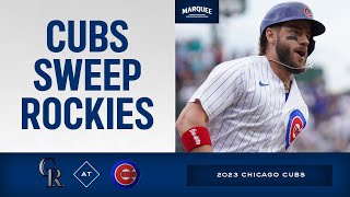 RECAP Cubs Sweep Rockies [upl. by Bruner91]