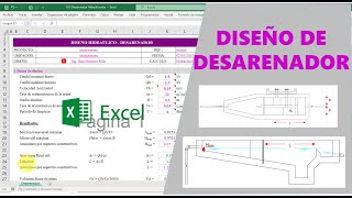 Diseño de Desarenador  PTAP plantilla excel profesional [upl. by Einnej]