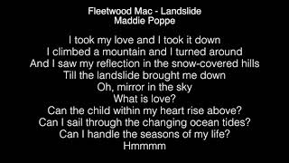 Maddie Poppe  Landslide Lyrics Fleetwood Mac American Idol [upl. by Zohara121]