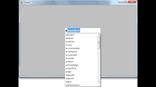 Visual Basicnet How to Create An autoComplete TextBox [upl. by Roxine332]