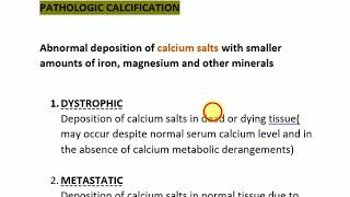 pathologic calcification and types [upl. by Nathanoj]