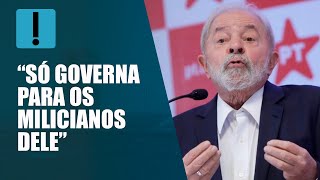 Lula diz que Bolsonaro “só governa para os milicianos dele” [upl. by Nollid928]