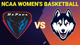 DePaul vs UConn  2023 WOMENS BASKETBALL LIVE SCORE [upl. by Thornie]