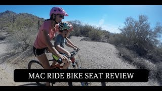 Mac Ride Child Toddler Bike Seat Review [upl. by Afrika]