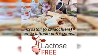 Ricetta crostoli o chiacchiere senza lattosio e con la Stevia [upl. by Annerb]