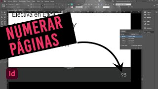 Adobe Indesign Numeración de páginas facil [upl. by Akinat]