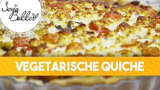 VEGETARISCHE QUICHE  Sonja Bakker recept [upl. by Crelin]