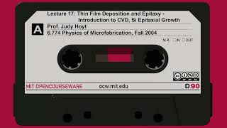 17 Thin Film Deposition and Epitaxy  Introduction to CVD Si Epitaxial Growth [upl. by Susej]