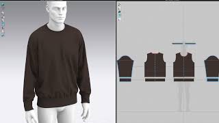 Crewneck Sweatshirt Marvelous Designer Clo3D [upl. by Innad]