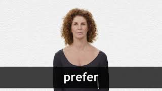 How to pronounce PREFER in American English [upl. by Brubaker]