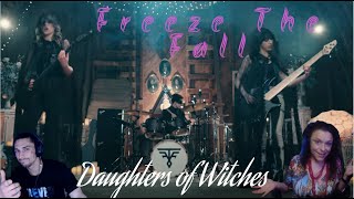 DRUMMING BLINDFOLDED COUPLE REACTS TO FREEZE THE FALL  DAUGHTER OF WITCHES OFFICIAL LIVE [upl. by Andras]