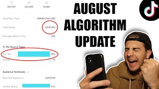 TikTok Algorithm Update August  How The TikTok Algorithm Works [upl. by Anrol]