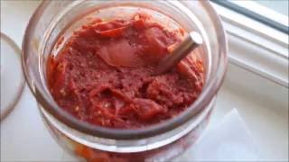 hoe tomaten fermenteren  conserva cruda di pomodoro [upl. by Rebmyt]