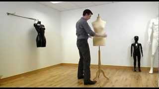 Tailors Dummy Mannequin Display  How to from Equipashop [upl. by Modla]