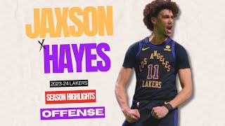 Jaxson Hayes OFFENSE 202324 Lakers Highlights [upl. by Monie]