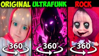 360° VR Masha Song Original vs Masha Ultrafunk Version vs Rock [upl. by Allehs]