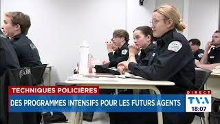 Reportage de TVA sur le programme intensif de Techniques policières [upl. by Aimac]