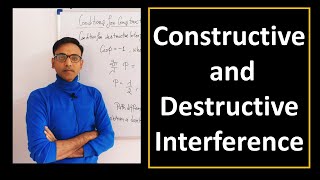 Constructive and Destructive Interference For Engineering Physics and BSc Physics Students [upl. by Holcman247]