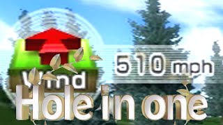 MY MOST INSANE WII SPORTS ACCOMPLISHMENT YET 510MPH WIND HOLE IN ONE [upl. by Joashus]