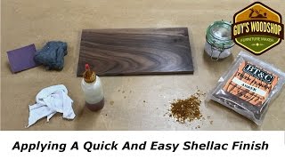 Applying A Quick And Easy Shellac Finish [upl. by Nobie]