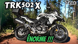 ESSAI BENELLI TRK 502 X 2023 LE TRAIL LE PLUS VENDU EN ITALIE 😁😁 [upl. by Airetnohs]