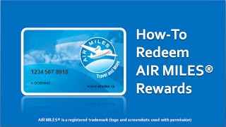 How to Redeem AIR MILES [upl. by Haon]