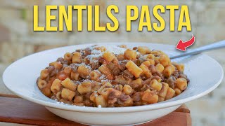 How to Make LENTILS PASTA Like an Italian  Vincenzos Plate [upl. by Landa]