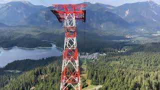 Talfahrt Seilbahn Zugspitze Mitte August 2022  Sommer Edition [upl. by Frederiksen]