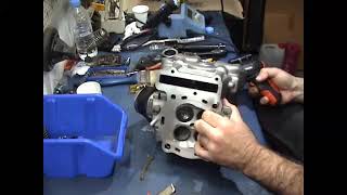 Tutorial Τρίψιμο βαλβίδων σε Vstrom How to grind Vstrom valve seats without special tools [upl. by Ayn]