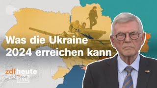 Szenarien für das dritte Jahr im Krieg UkraineAusblick mit ExNatoGeneral Ramms  ZDFheute live [upl. by Nitsirhc]