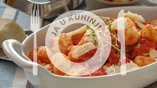 Njoke sa rikotom u paradajz sosu  Gnocchi di ricotta in salsa di pomodoro [upl. by Zul62]