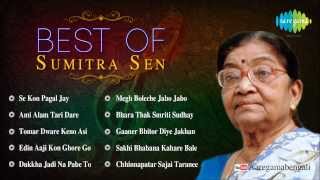 Best of Sumitra Sen  Megh Boleche Jabo Jabo  Rabindra Sangeet  Audio Jukebox  Sumitra Sen Songs [upl. by Akceber590]