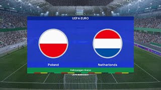 POLSKA  HOLANDIA  EURO 2024  SYMULACJA [upl. by Ecinreb]