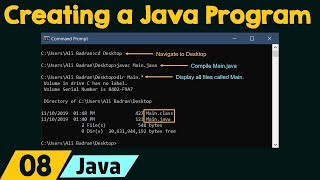 Creating Compiling and Executing a Java Program [upl. by Tildy]