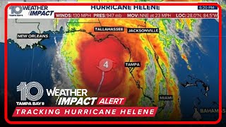 HURRICANE HELENE UPDATE Storm makes landfall in Florida as a Category 4 storm [upl. by Pacifa925]