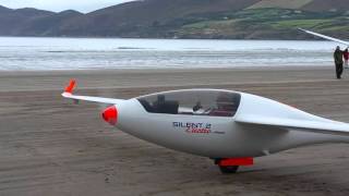 Electric powered glider at Inch Beach Ireland [upl. by Gnoud513]