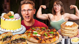 8000 Calorie Cheat Meal With Bodybuilder LeanBeefPatty [upl. by Iphigenia]