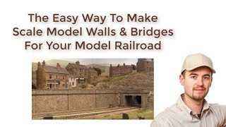 How To Make Scale Model Walls And Bridges For Railroads 🔥 [upl. by Blair]