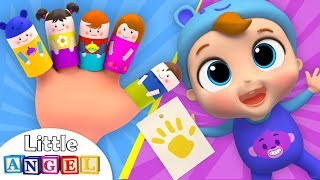 Finger Family  Baby Learns Colors  Kids Songs by Little Angel [upl. by Yee]