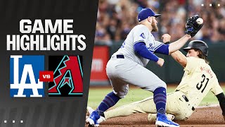 Dodgers vs Dbacks Game Highlights 83124  MLB Highlights [upl. by Darsey951]