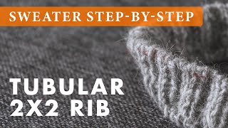 Tubular 2x2 Rib Caston EASIEST METHOD [upl. by Hound]