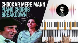 Chookar Mere Mann Ko Kiya Tune Kya Ishara  Kishore Kumar  Piano Chords Breakdown [upl. by Siraf43]