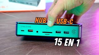 El Mejor Hub USBC 15 en 1  Cabletime ✅ Mejora tu Productividad [upl. by Llerdnek161]