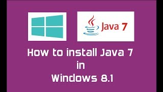 Java 7 Oracle JDK 7 installation in Windows 81  Java SE 7 Update 80 [upl. by Annaesor816]